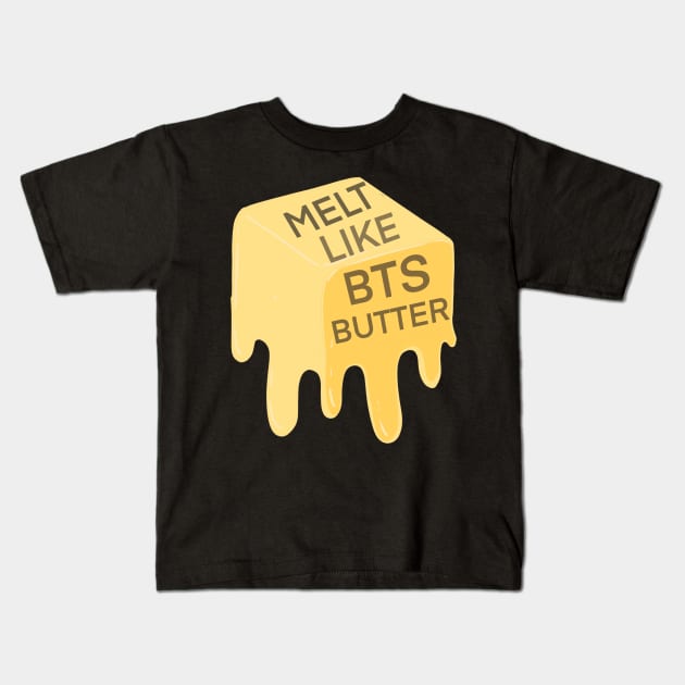 BTS butter Kids T-Shirt by ZethTheReaper